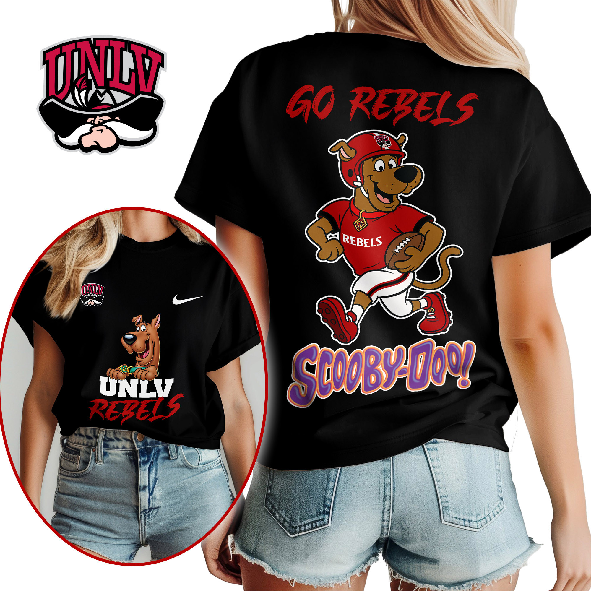 UNLV Rebels | Premium NCAA Scooby-Doo Fan Women’s Shirt TTH2105171