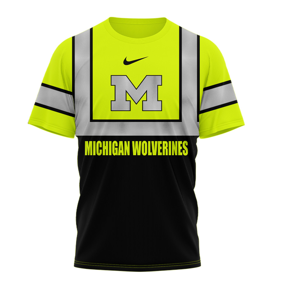 Michigan Wolverines | Premium NCAA Hi Vis Safety 3D Shirt TTH2105131