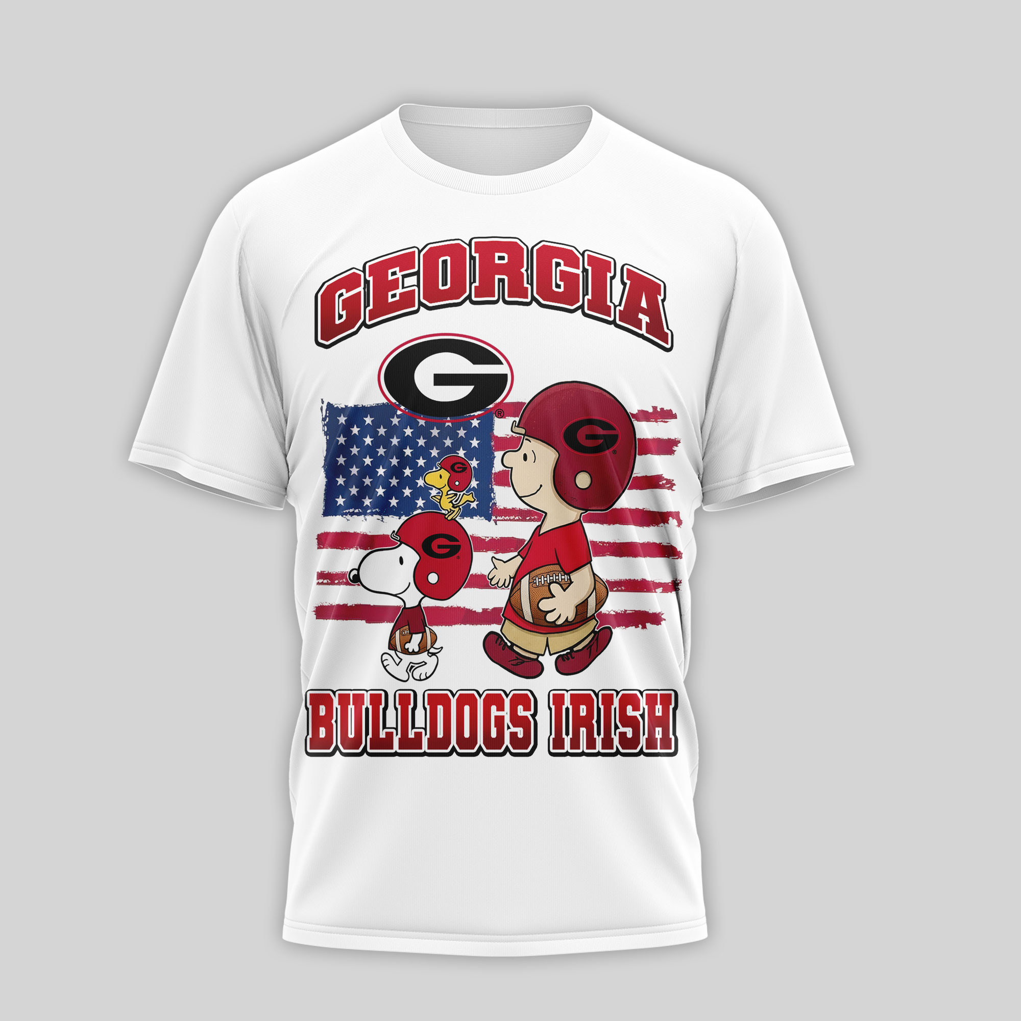 Georgia Bulldogs | Premium NCAA America 250 with Snoopy 3D Shirt TTH2105126
