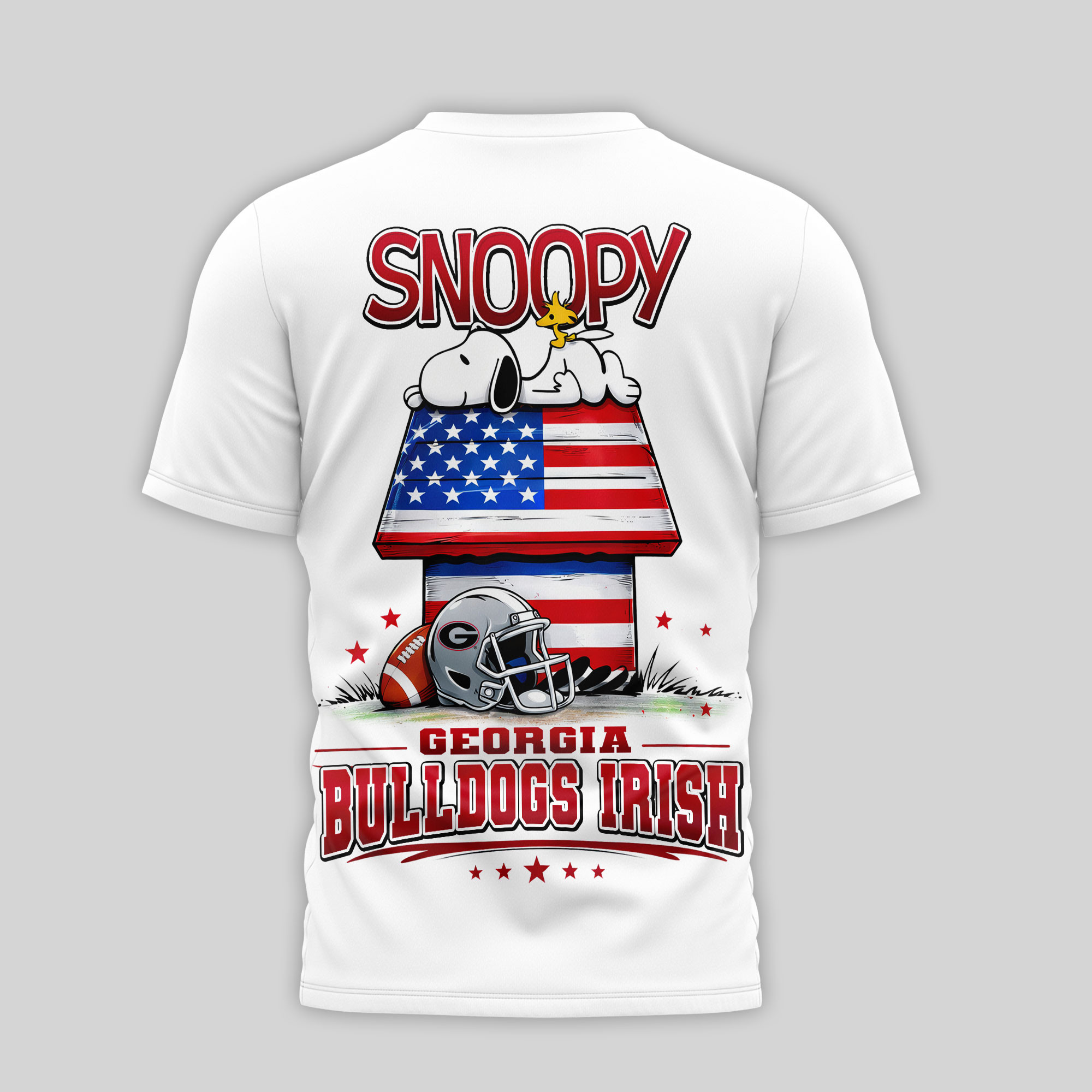 Georgia Bulldogs | Premium NCAA America 250 with Snoopy 3D Shirt TTH2105126 - Image 2