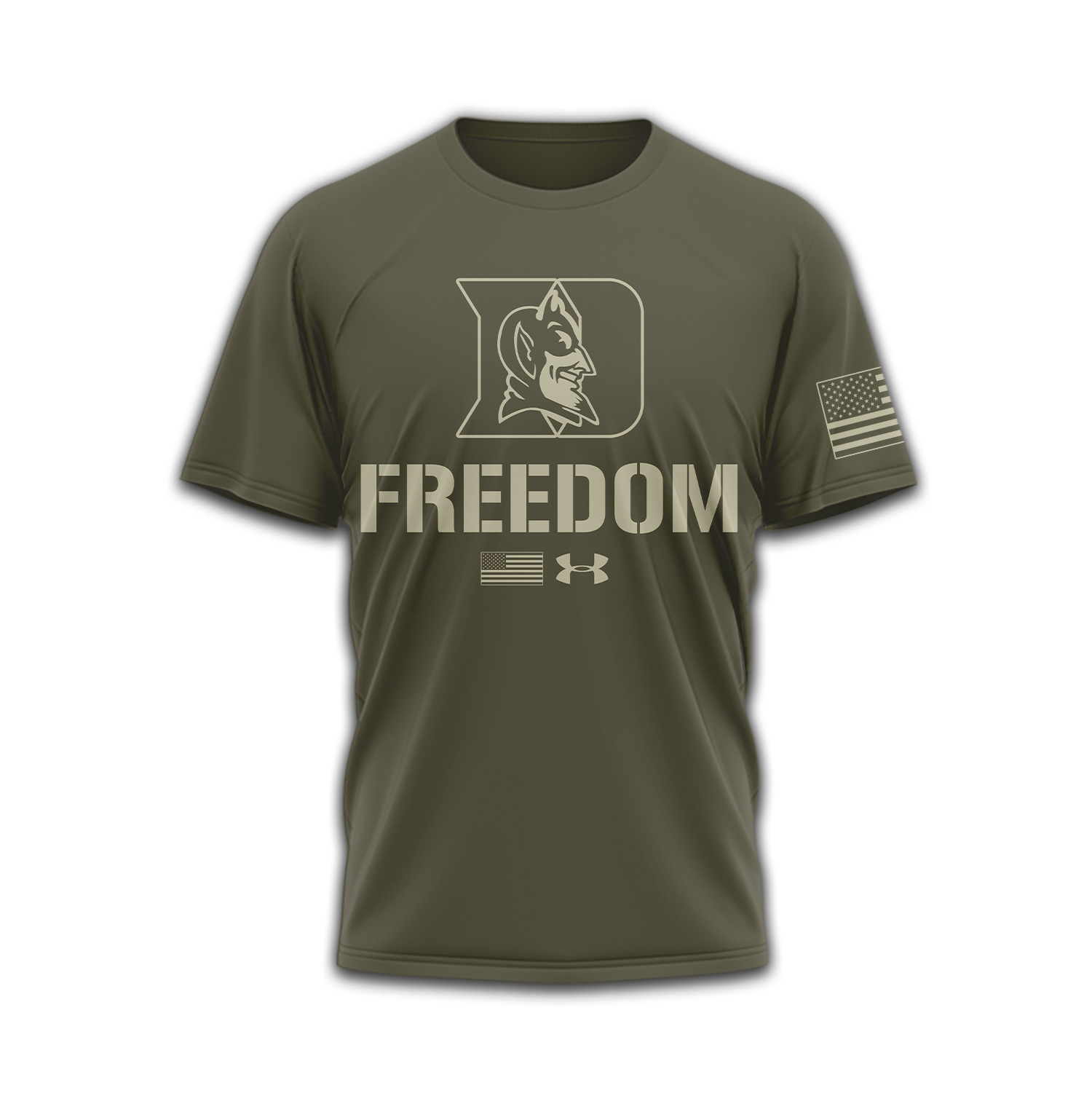 Duke Blue Devils | Premium NCAA Freedom Under Armour 3D Shirt TTH2105137 - Image 2