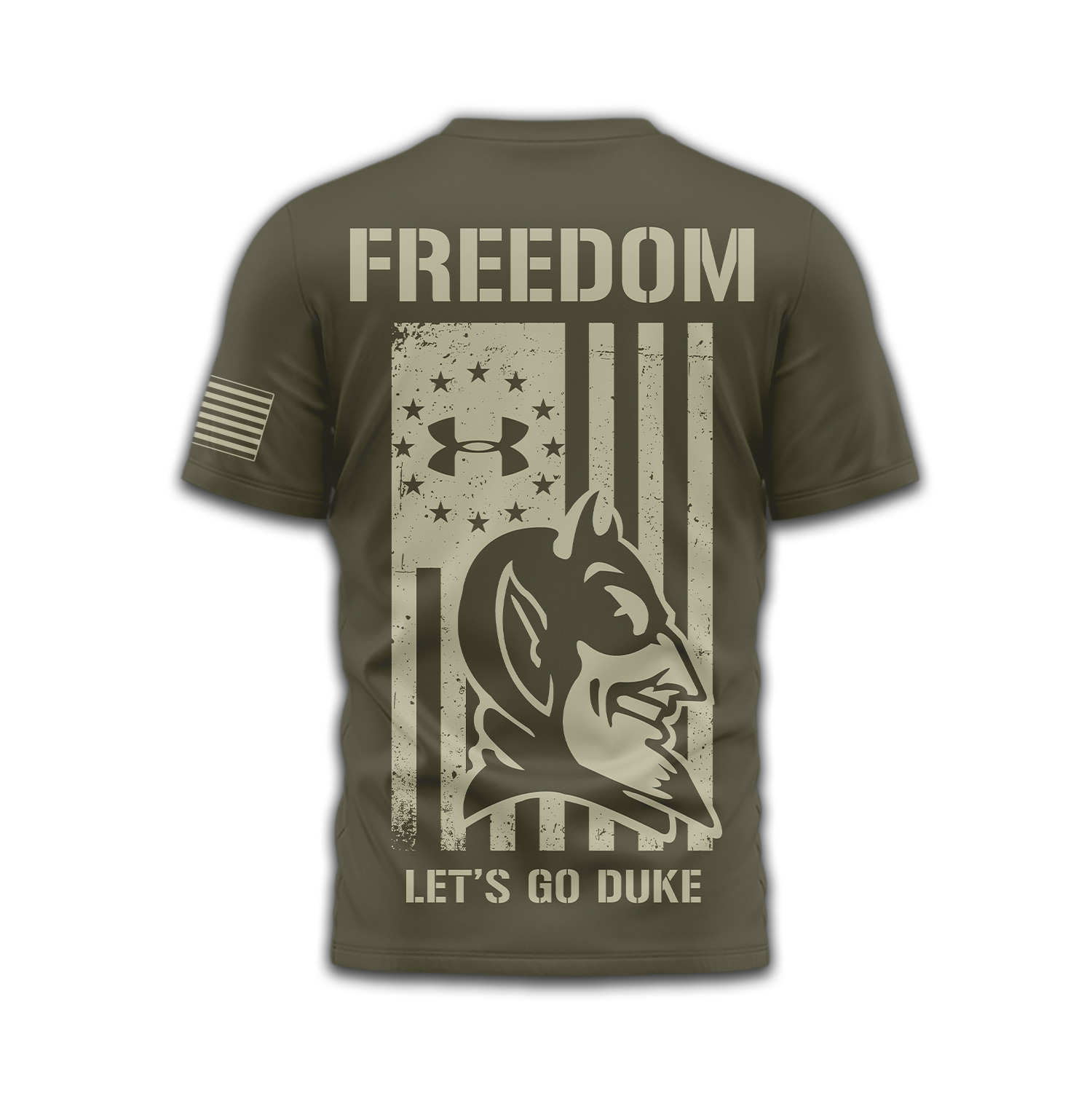 Duke Blue Devils | Premium NCAA Freedom Under Armour 3D Shirt TTH2105137 - Image 3