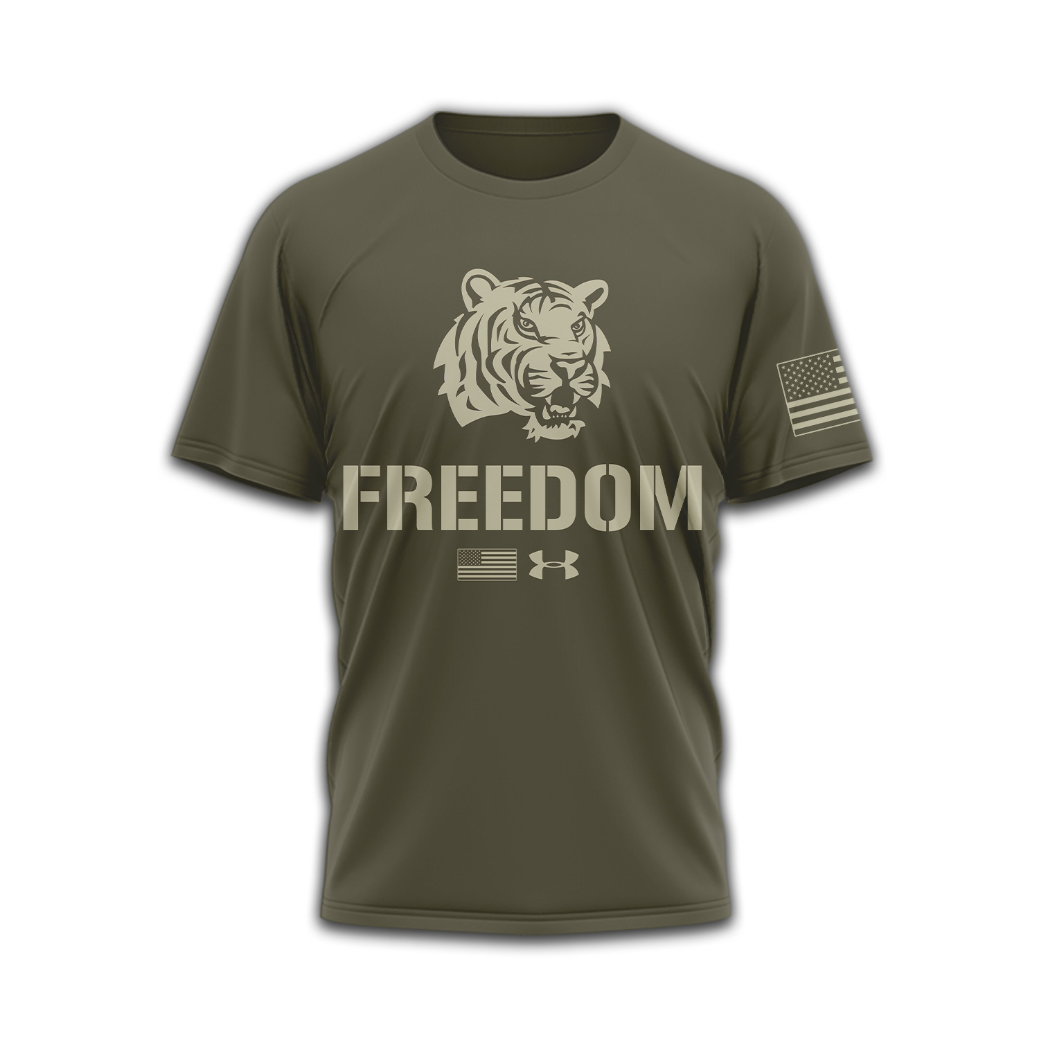 LSU Tigers | Premium NCAA Freedom Under Armour 3D Shirt TTH2105137 - Image 2