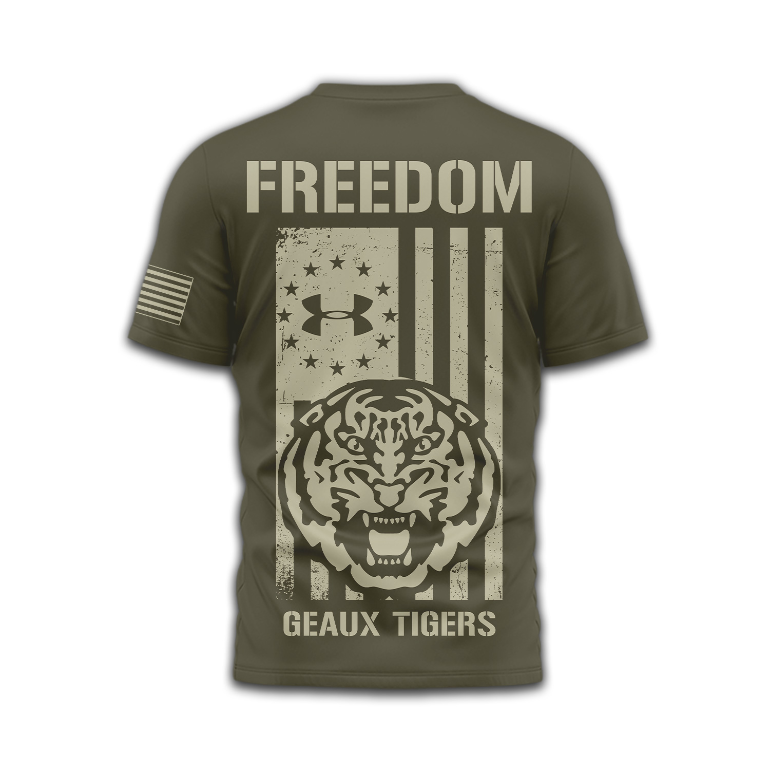 LSU Tigers | Premium NCAA Freedom Under Armour 3D Shirt TTH2105137 - Image 3