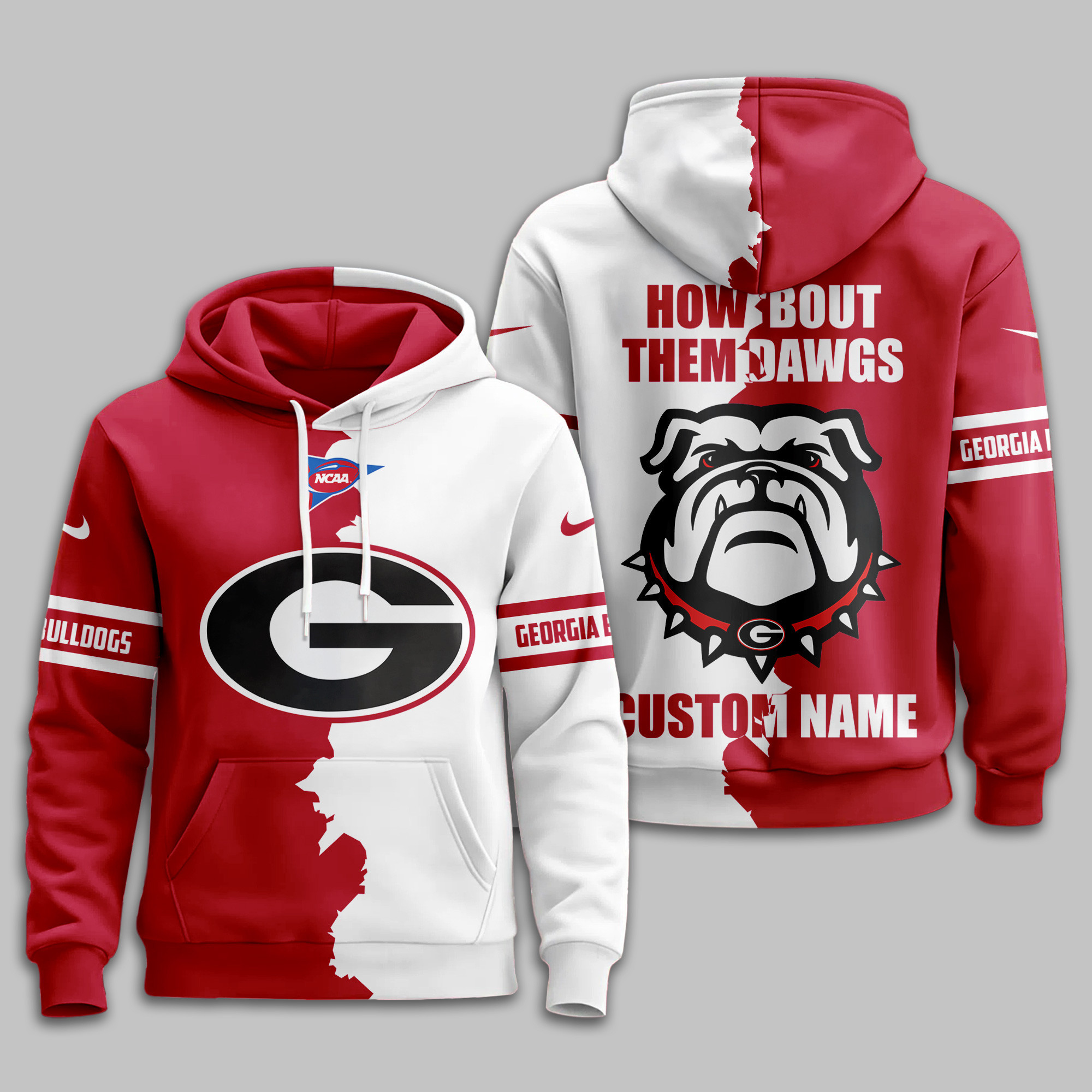Georgia Bulldogs | Premium NCAA Warrior Spirit Personalized Hoodie TTH2105170