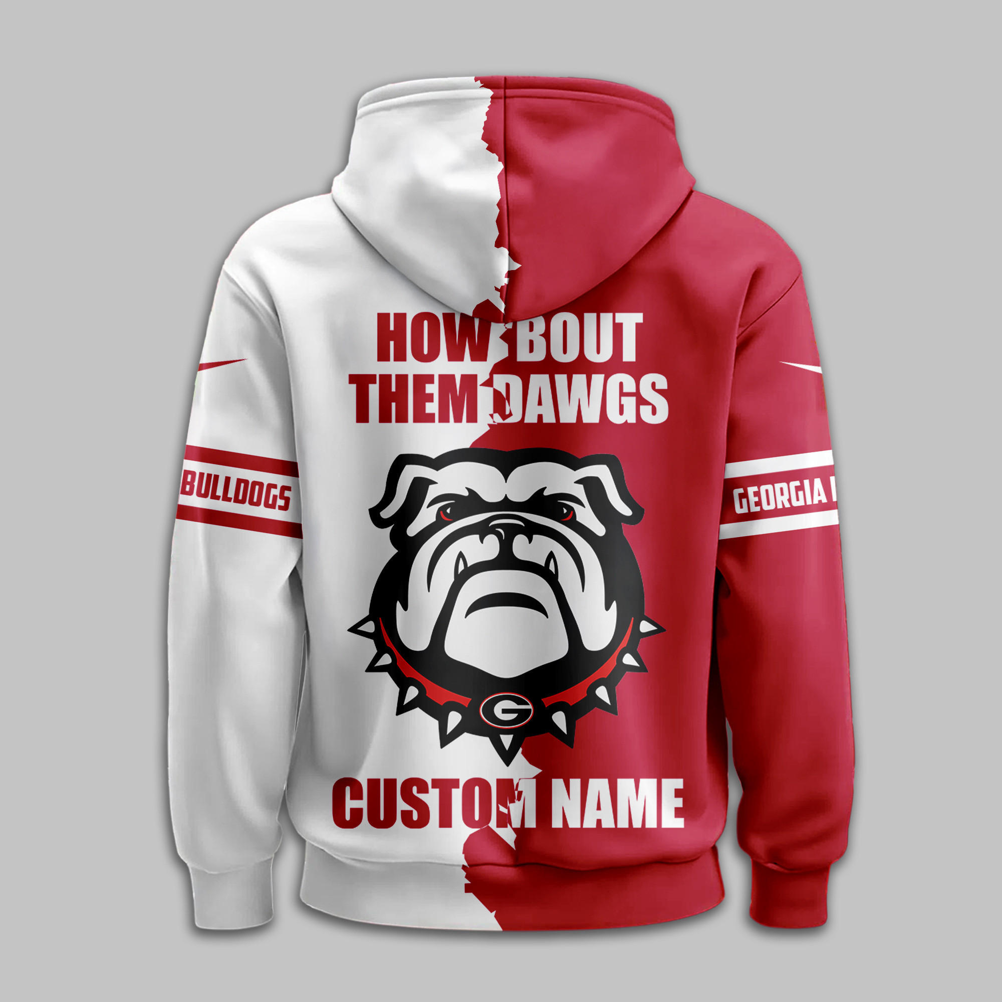 Georgia Bulldogs | Premium NCAA Warrior Spirit Personalized Hoodie TTH2105170 - Image 3