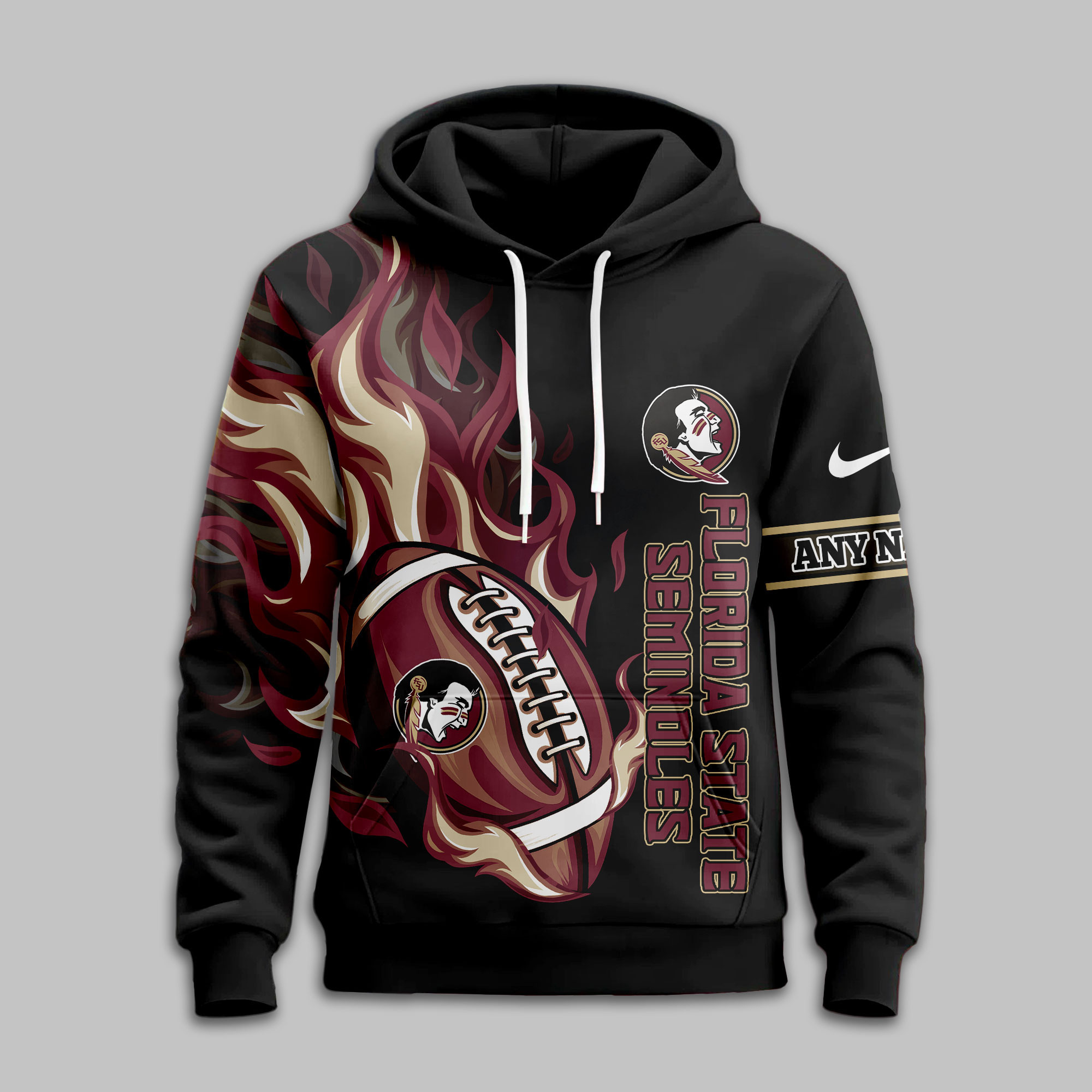 Florida State Seminoles | Premium NCAA Victory Flame Personalized Hoodie TTH2105116 - Image 2