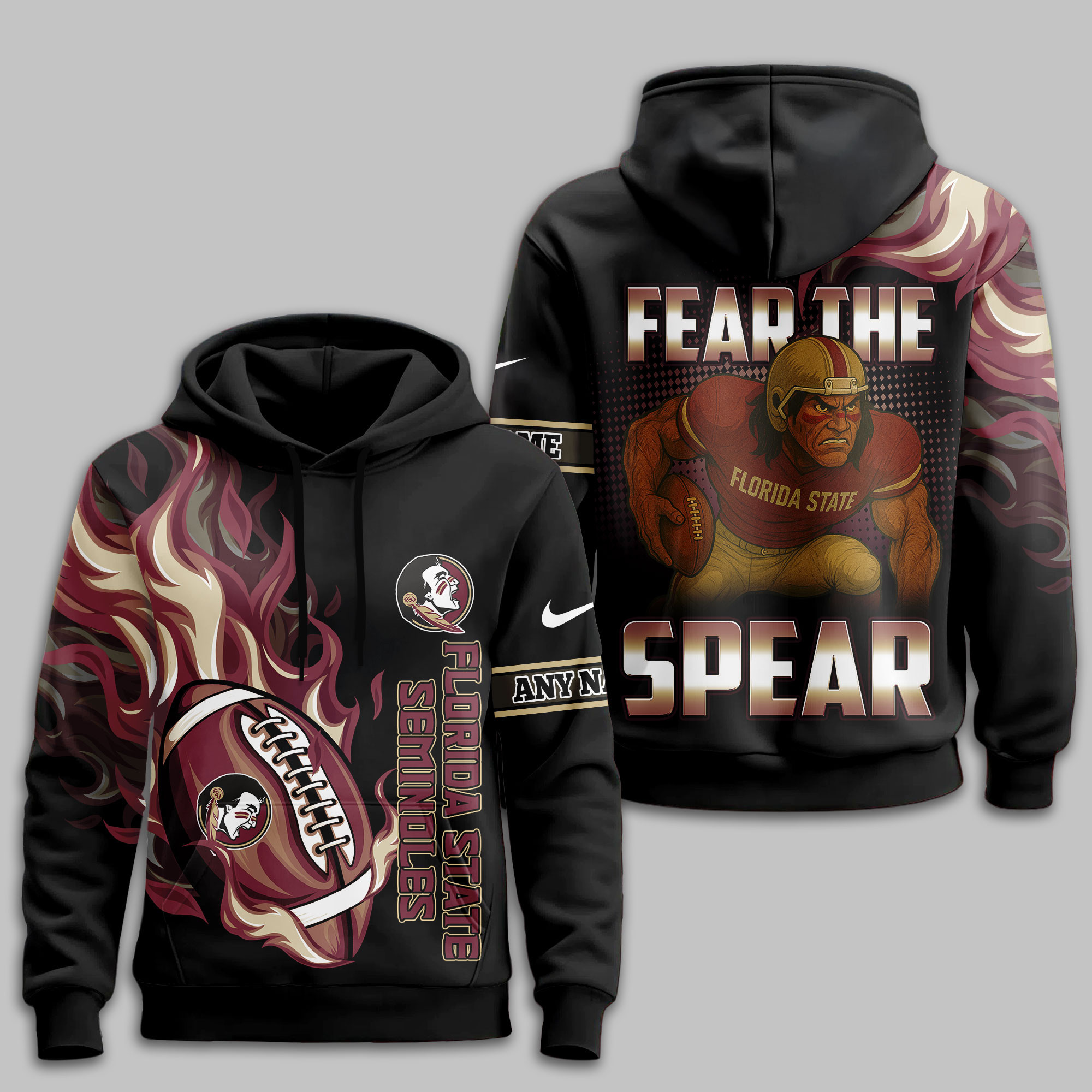 Florida State Seminoles | Premium NCAA Victory Flame Personalized Hoodie TTH2105116