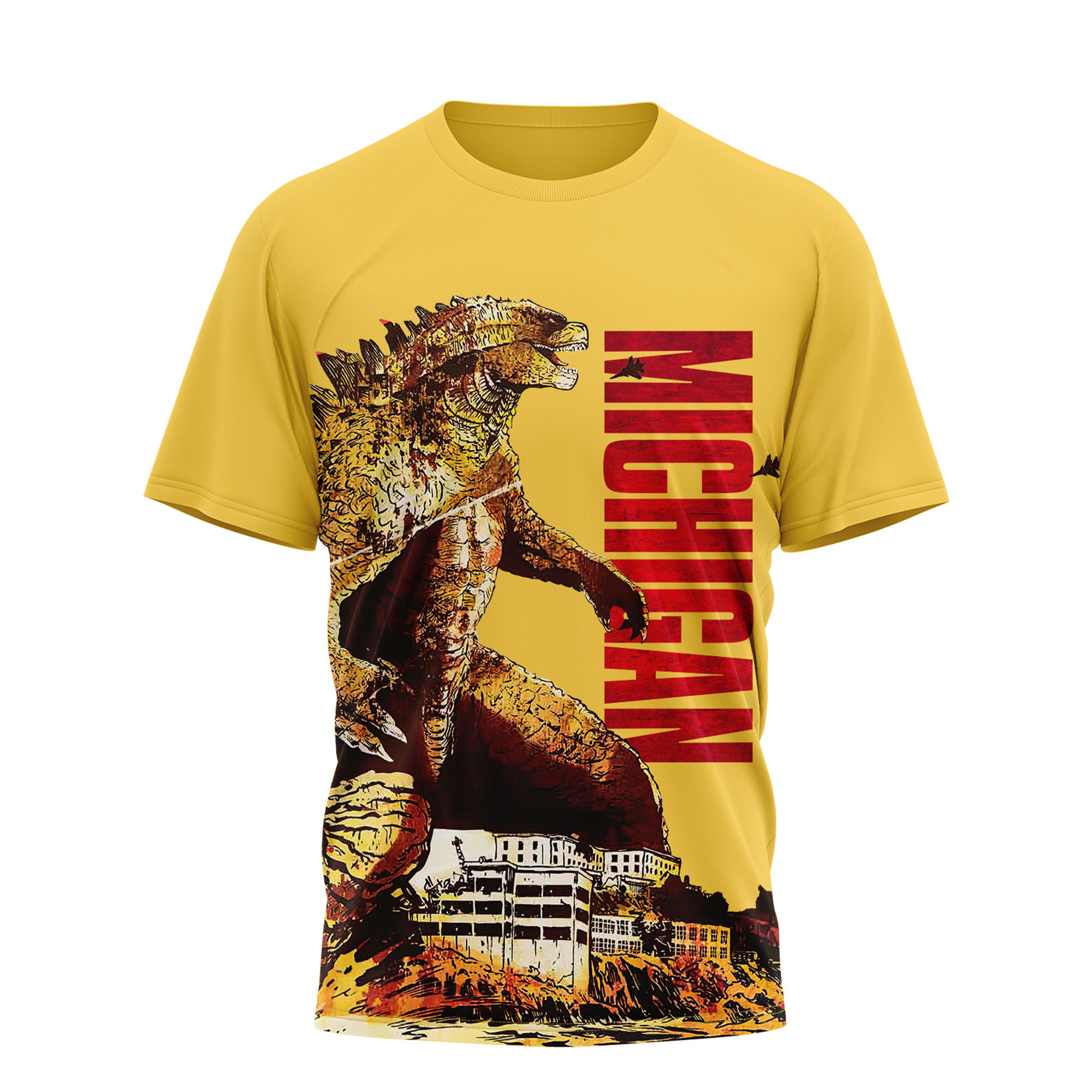 Michigan Wolverines | Premium NCAA Godzilla King of the Monsters 3D Shirt TTH2105144