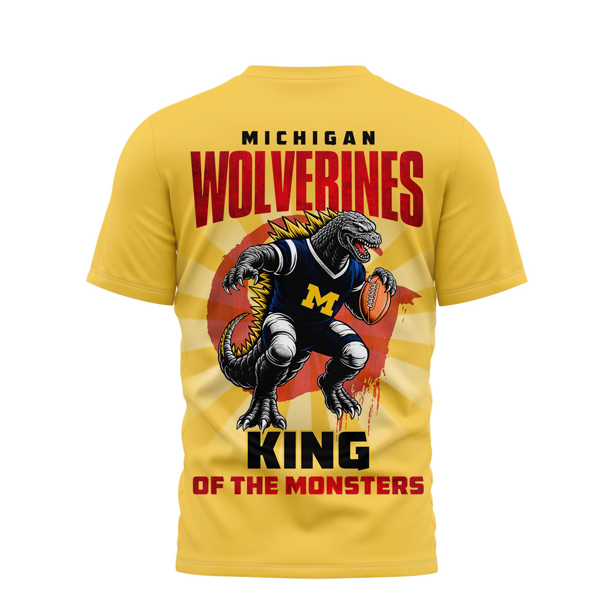 Michigan Wolverines | Premium NCAA Godzilla King of the Monsters 3D Shirt TTH2105144 - Image 2