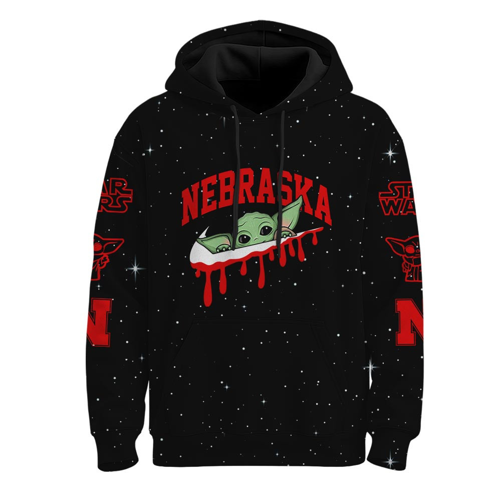 Nebraska Cornhuskers | Premium NCAA Baby Yoda Hoodie TTH2105157
