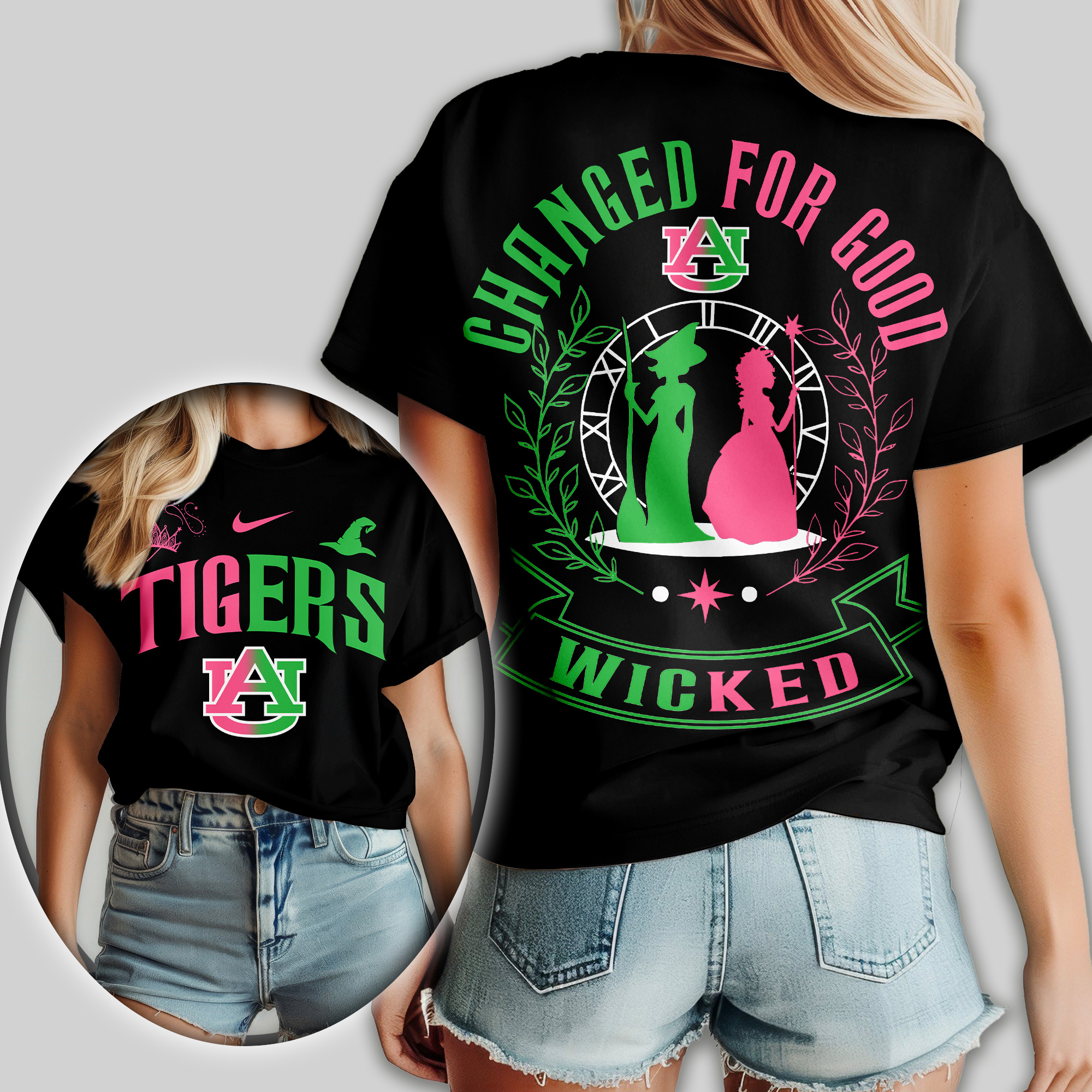 Auburn Tigers | Premium NCAA Wicked Changed For Good Women Shirt TTH2105108