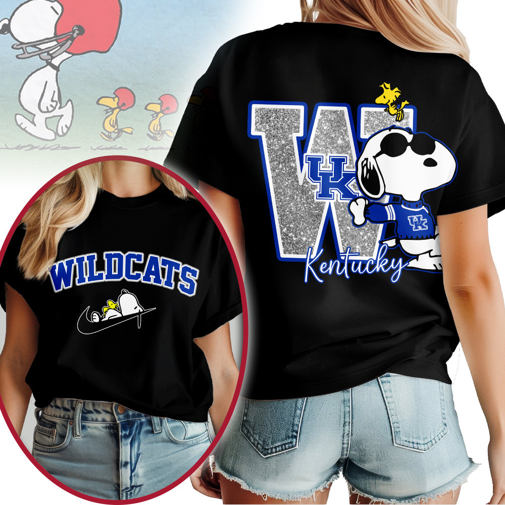 Kentucky Wildcats | Premium NCAA Snoopy T-Shirt TTH2105182 - Image 2