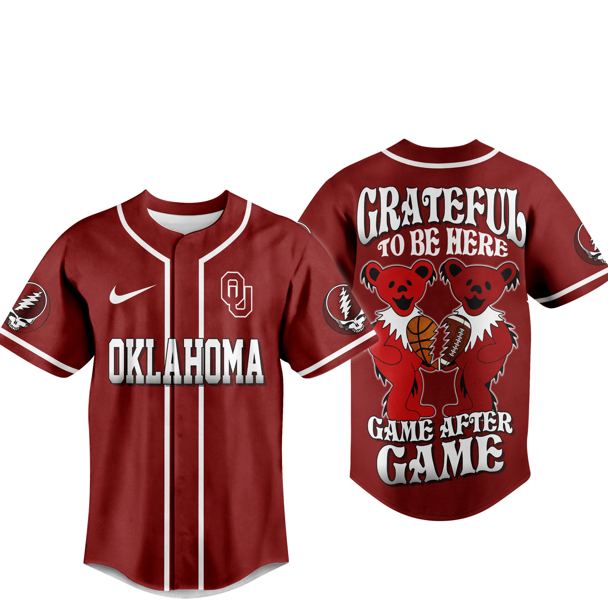 Oklahoma Sooners | Premium College Grateful Sports Jersey TTH2105107