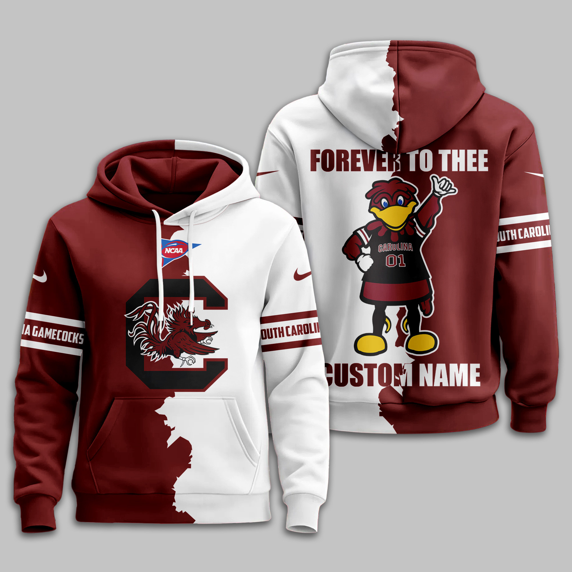 South Carolina Gamecocks | Premium NCAA Warrior Spirit Personalized Hoodie TTH2105170