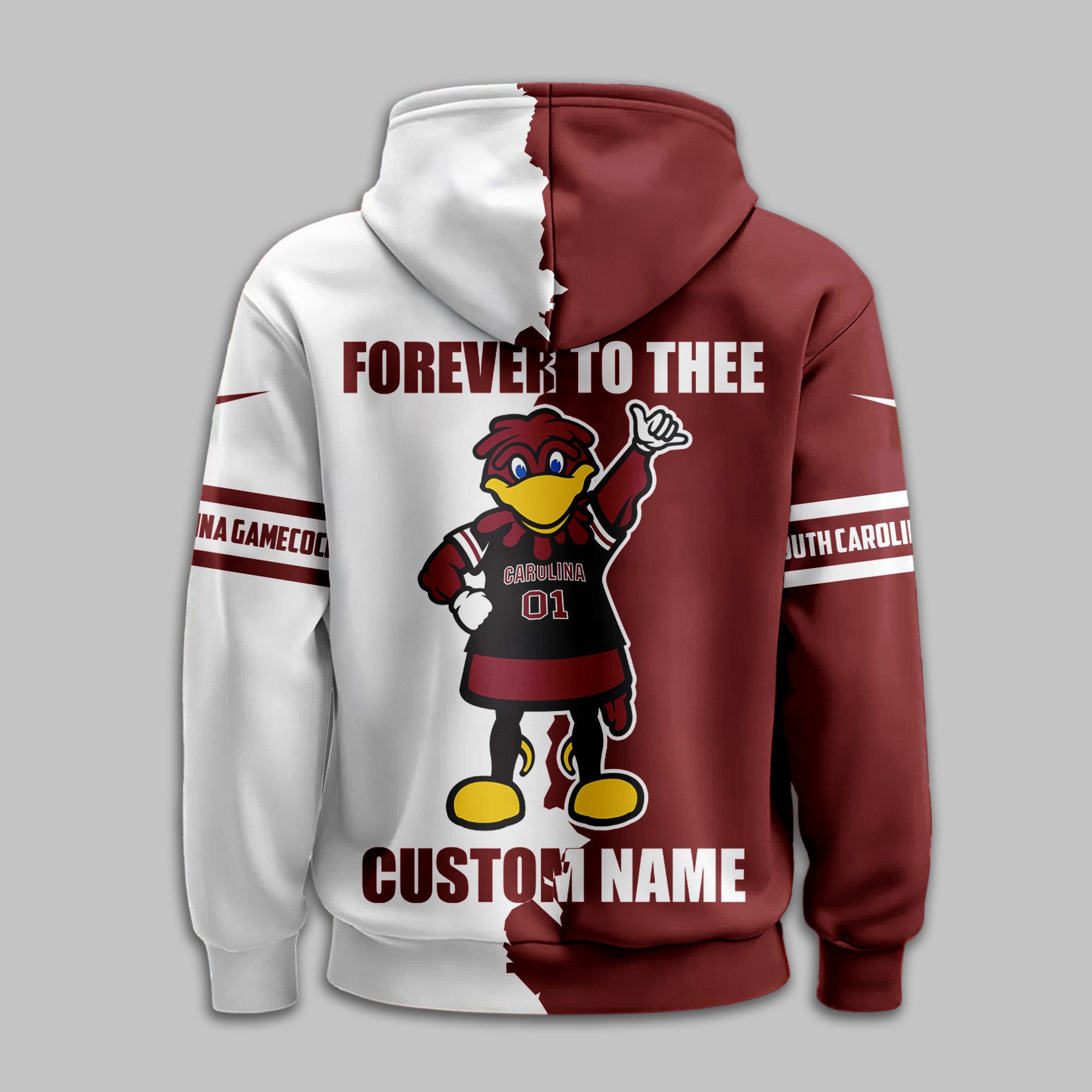 South Carolina Gamecocks | Premium NCAA Warrior Spirit Personalized Hoodie TTH2105170 - Image 3
