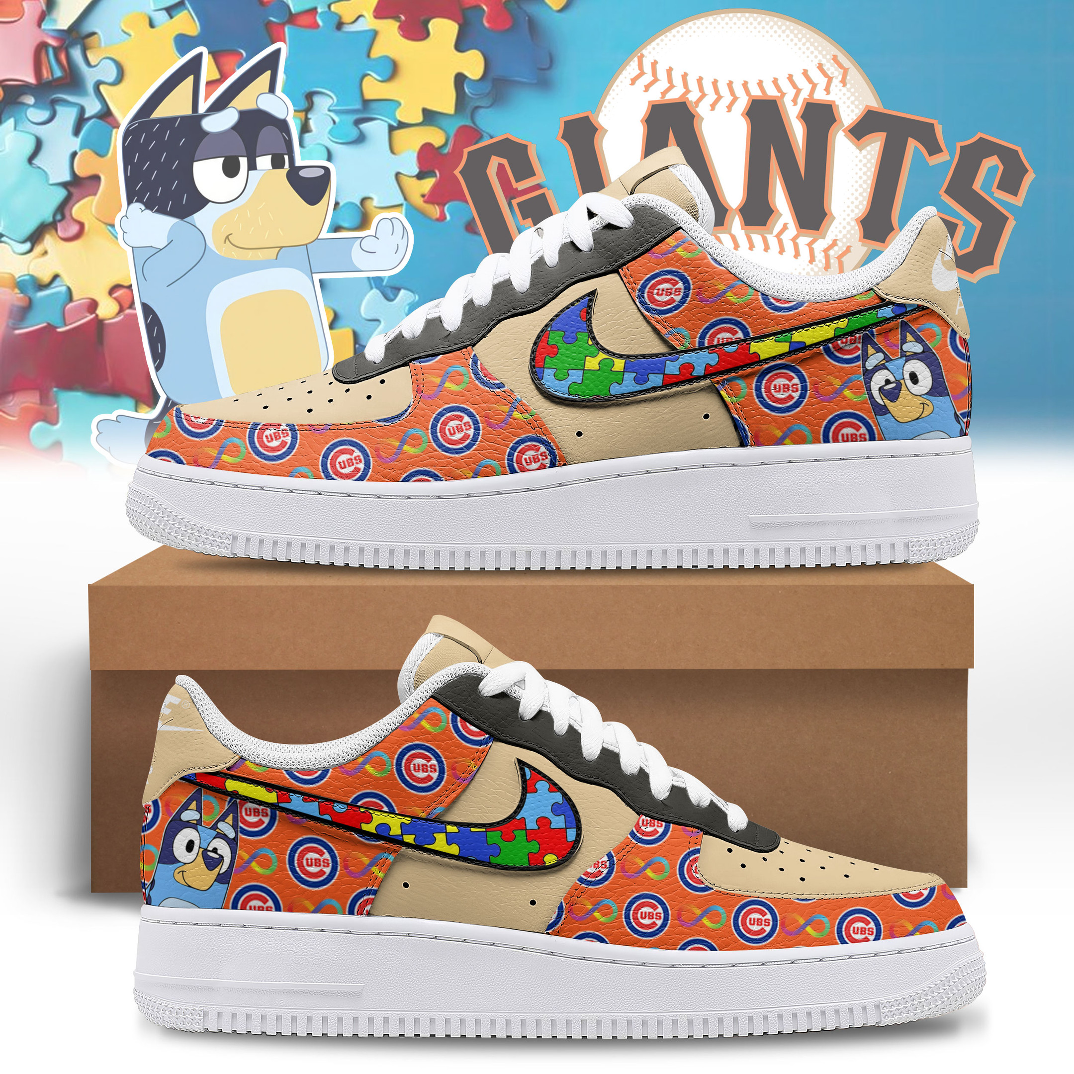 San Francisco Giants – Premium MLB Everyone Plays AF1 Shoes – Limited Edition TTH190513 - Image 2