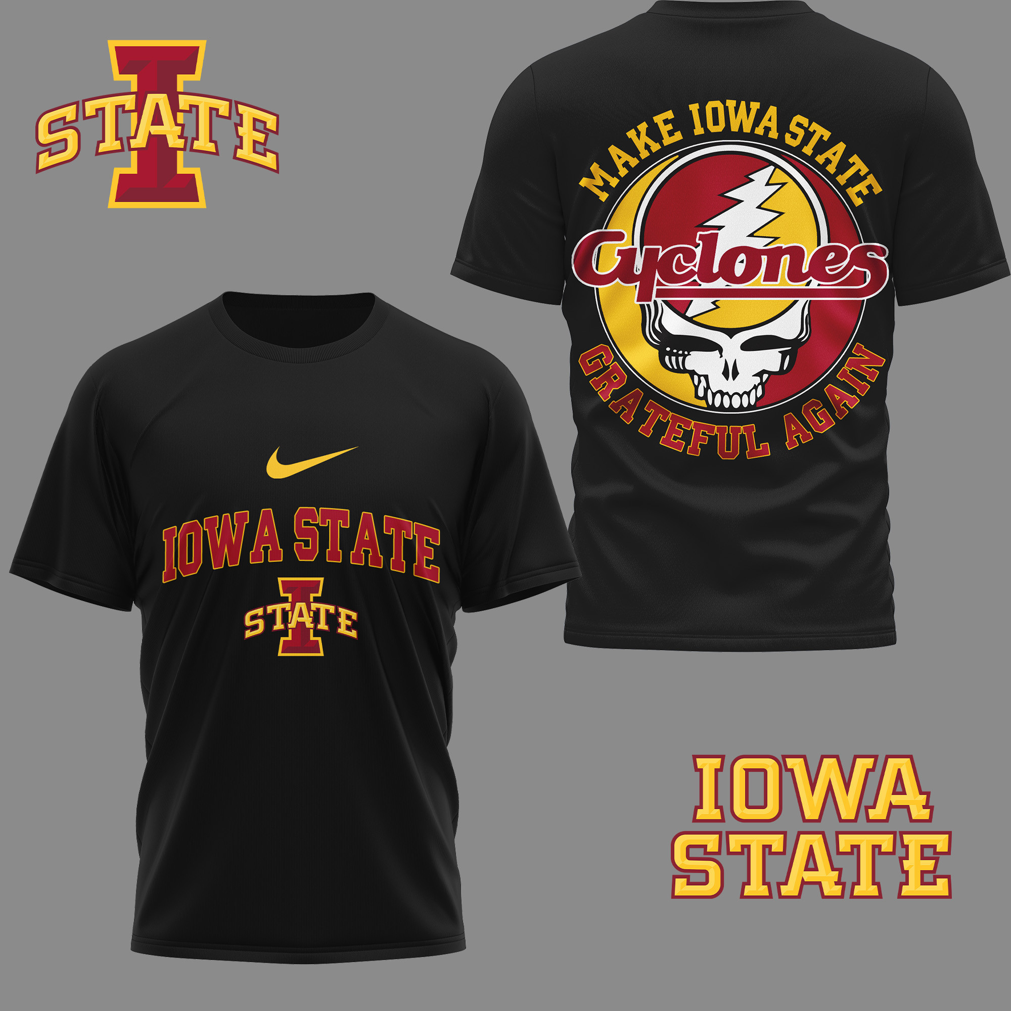 Iowa State Cyclones | Premium Grateful Game Day 3D Shirt TTH210591