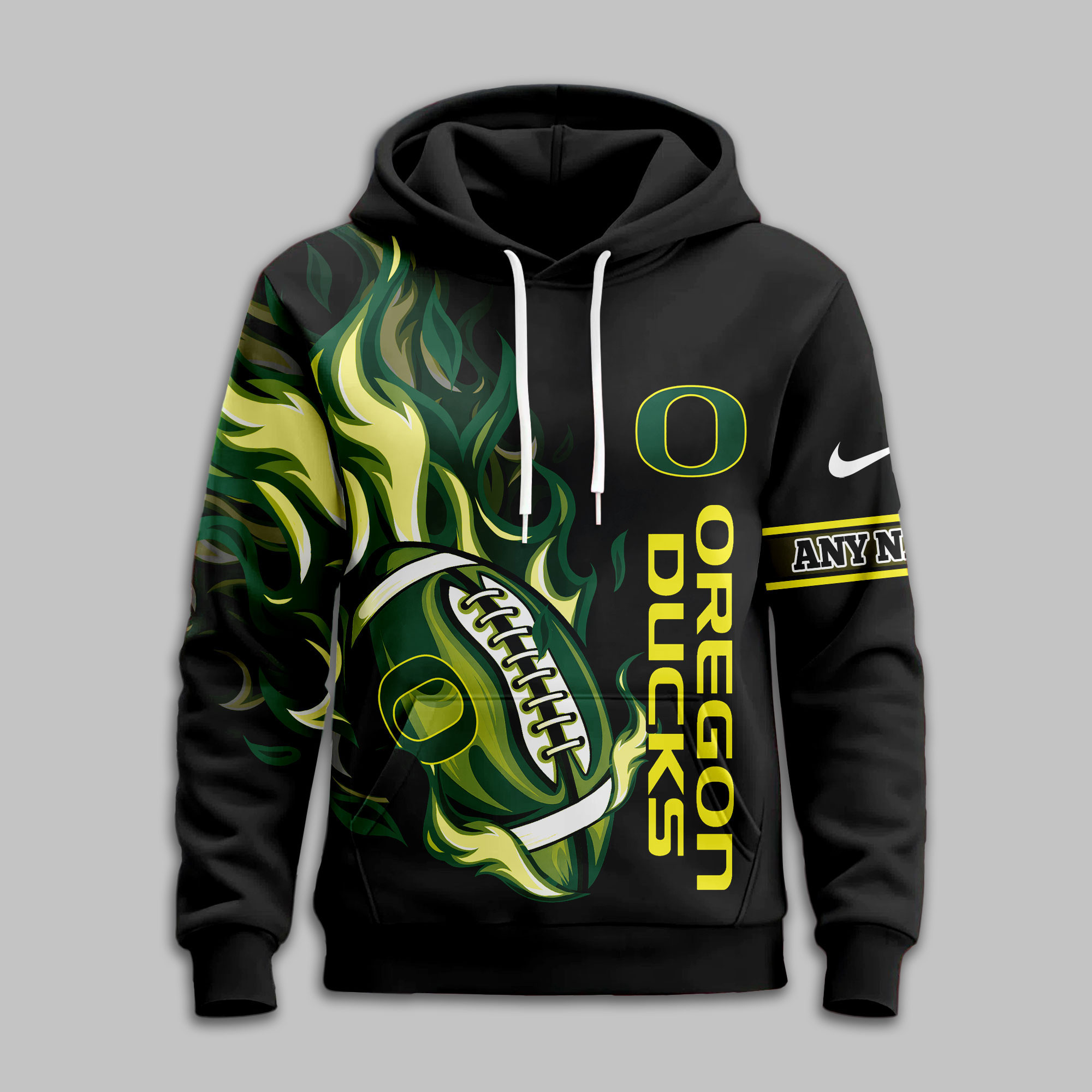 Oregon Ducks | Premium NCAA Victory Flame Personalized Hoodie TTH2105116 - Image 2