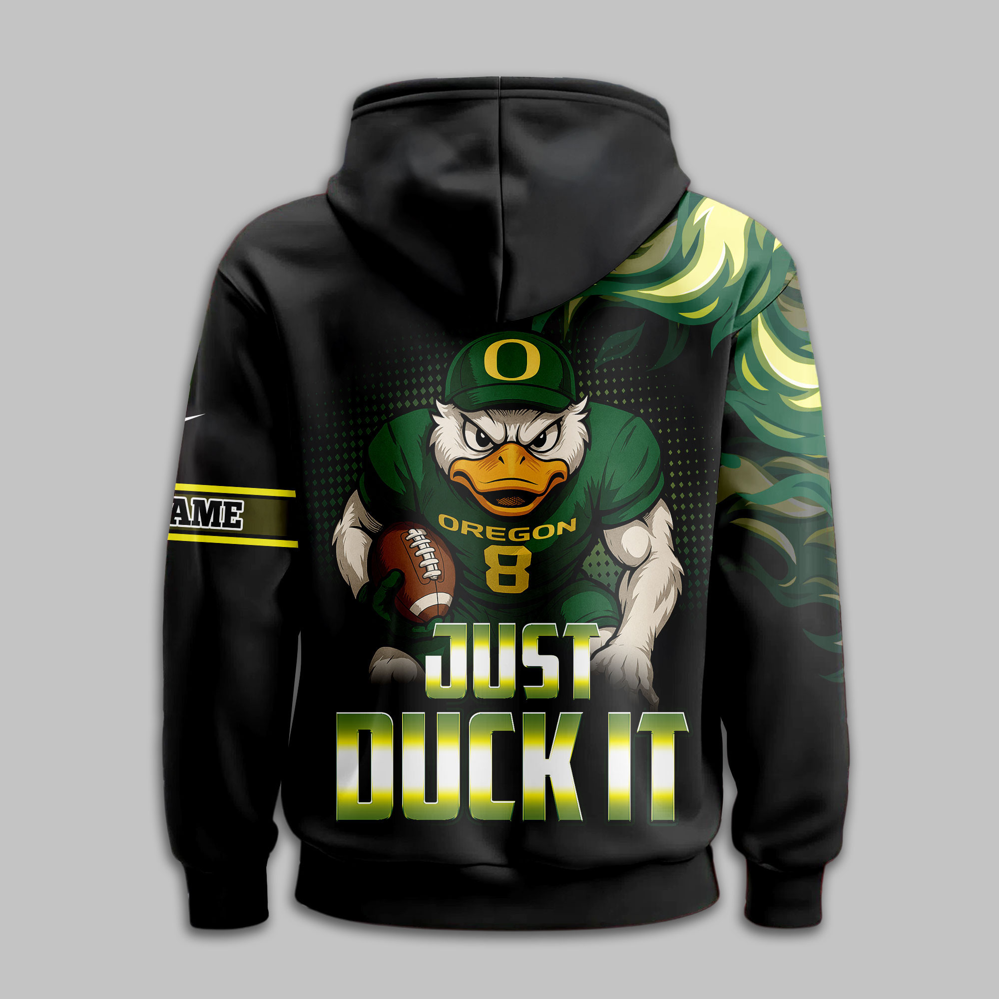 Oregon Ducks | Premium NCAA Victory Flame Personalized Hoodie TTH2105116 - Image 3