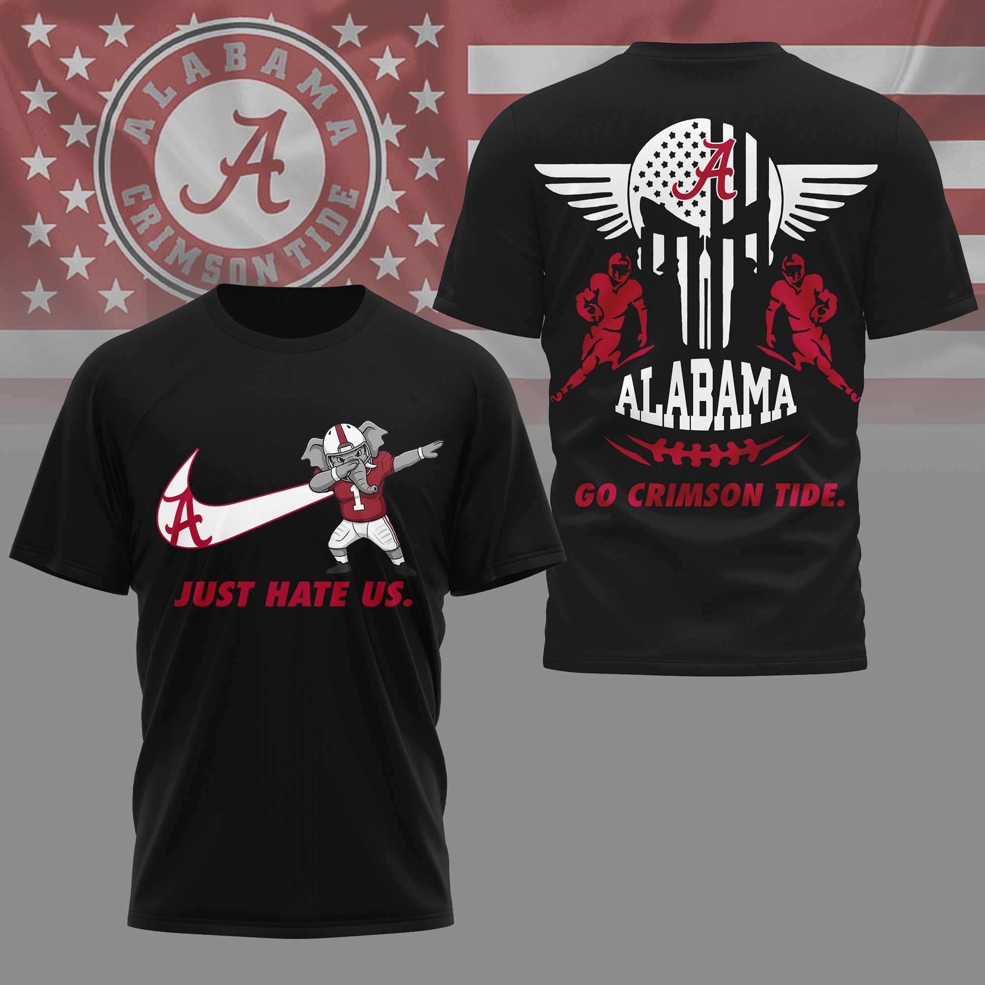 Alabama Crimson Tide | Premium NCAA Just Hate Us T-shirt TTH2105142 - Image 2