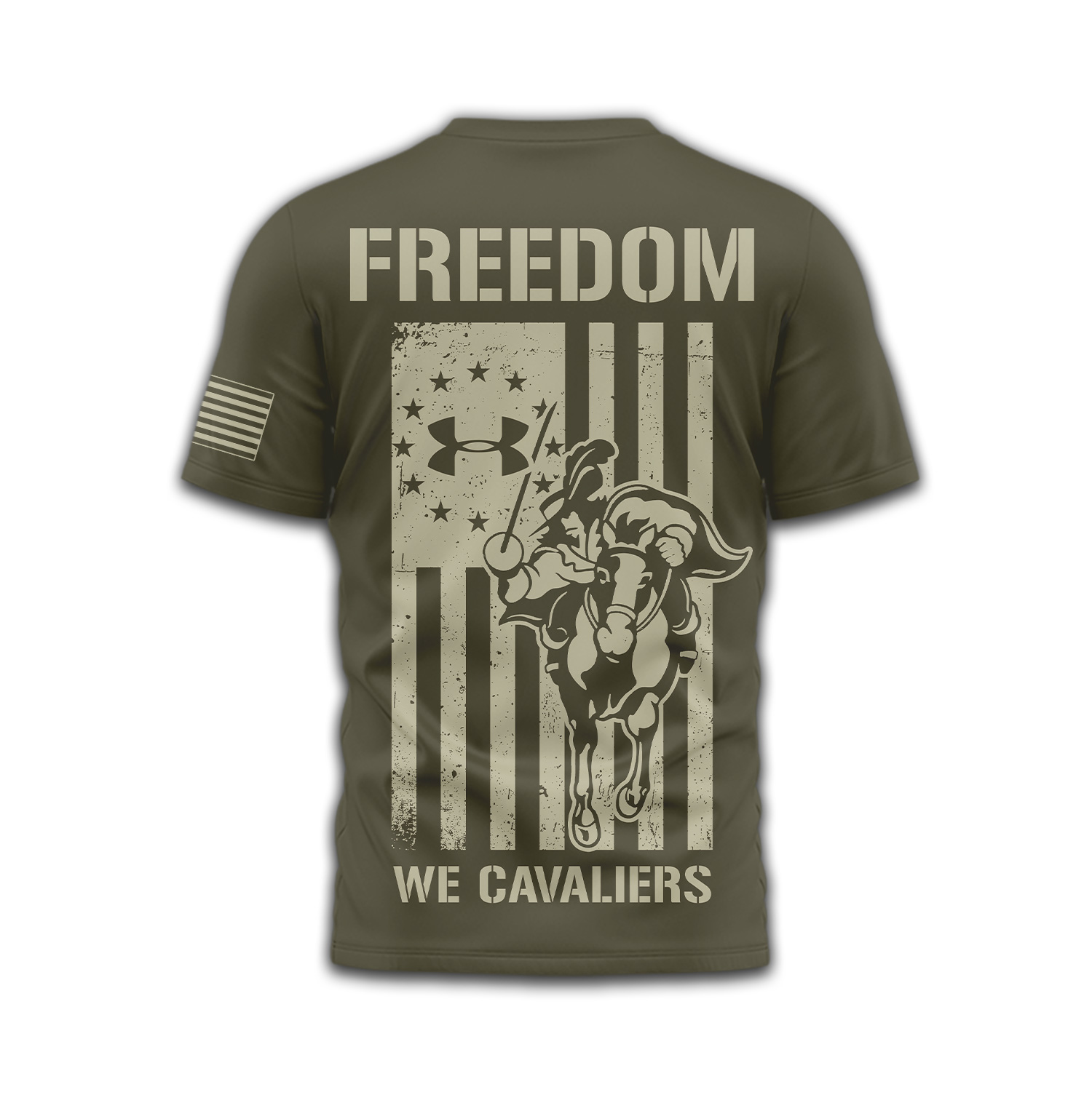 Virginia Cavaliers | Premium NCAA Freedom Under Armour 3D Shirt TTH2105137 - Image 3
