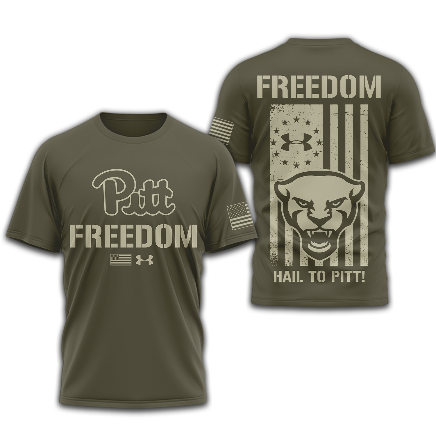 Pittsburgh Panthers | Premium NCAA Freedom Under Armour 3D Shirt TTH2105137