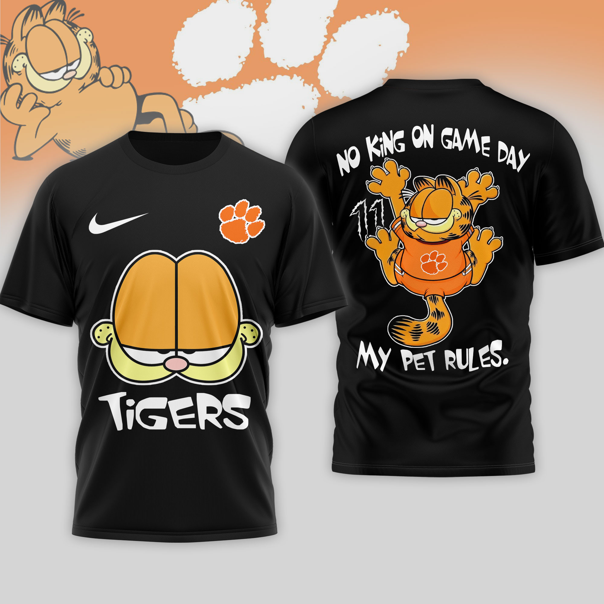 Clemson Tigers | Premium NCAA No King On Game Day 3D Shirt TTH2105164 - Image 2