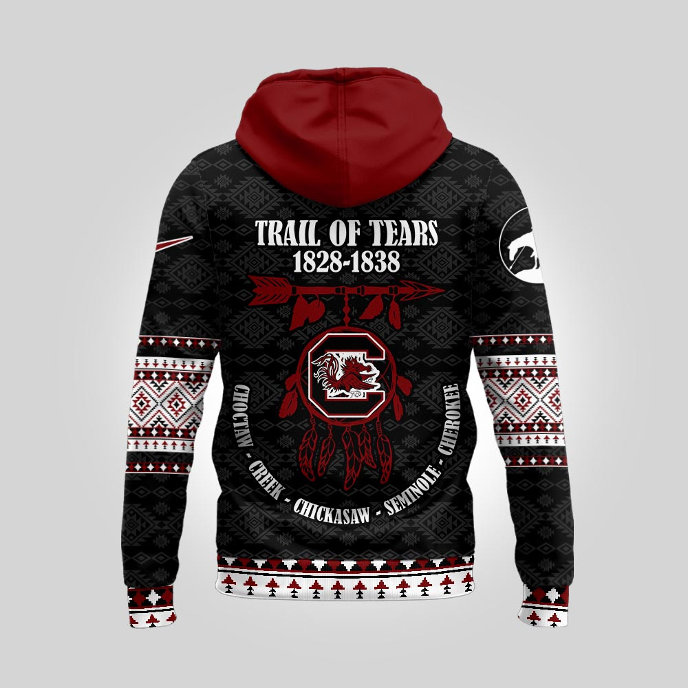 South Carolina Gamecocks | Premium NCAA Trail of Tears Awareness 3D Hoodie TTH2105125 - Image 2