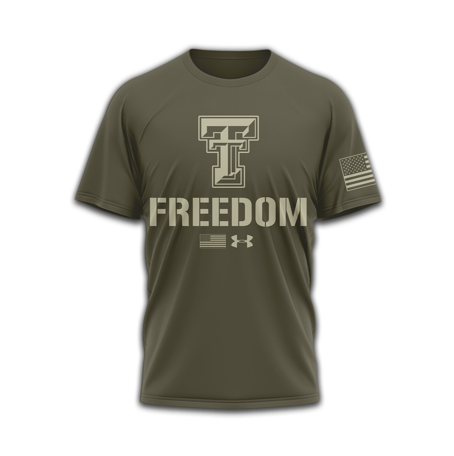 Texas Tech Red Raiders | Premium NCAA Freedom Under Armour 3D Shirt TTH2105137 - Image 2