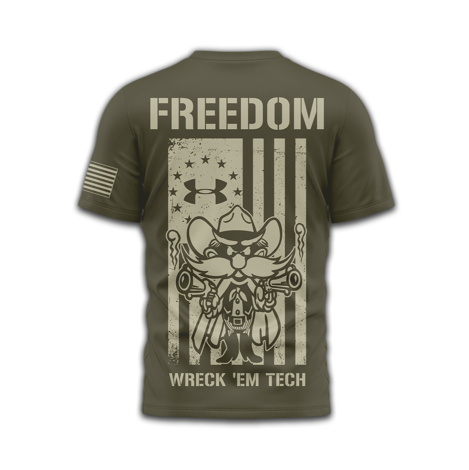 Texas Tech Red Raiders | Premium NCAA Freedom Under Armour 3D Shirt TTH2105137 - Image 3