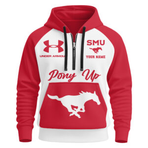 SMU Mustangs | Premium NCAA Under Armour Halfzip Hoodie TTH2105109