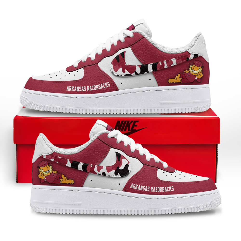 Arkansas Razorbacks – Premium NCAA Only Show Up AF1 Shoes – Limited Edition TTH190512