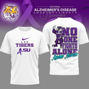 LSU Tigers | Premium NCAA Alzheimer Awareness November T-shirt TTH2105179