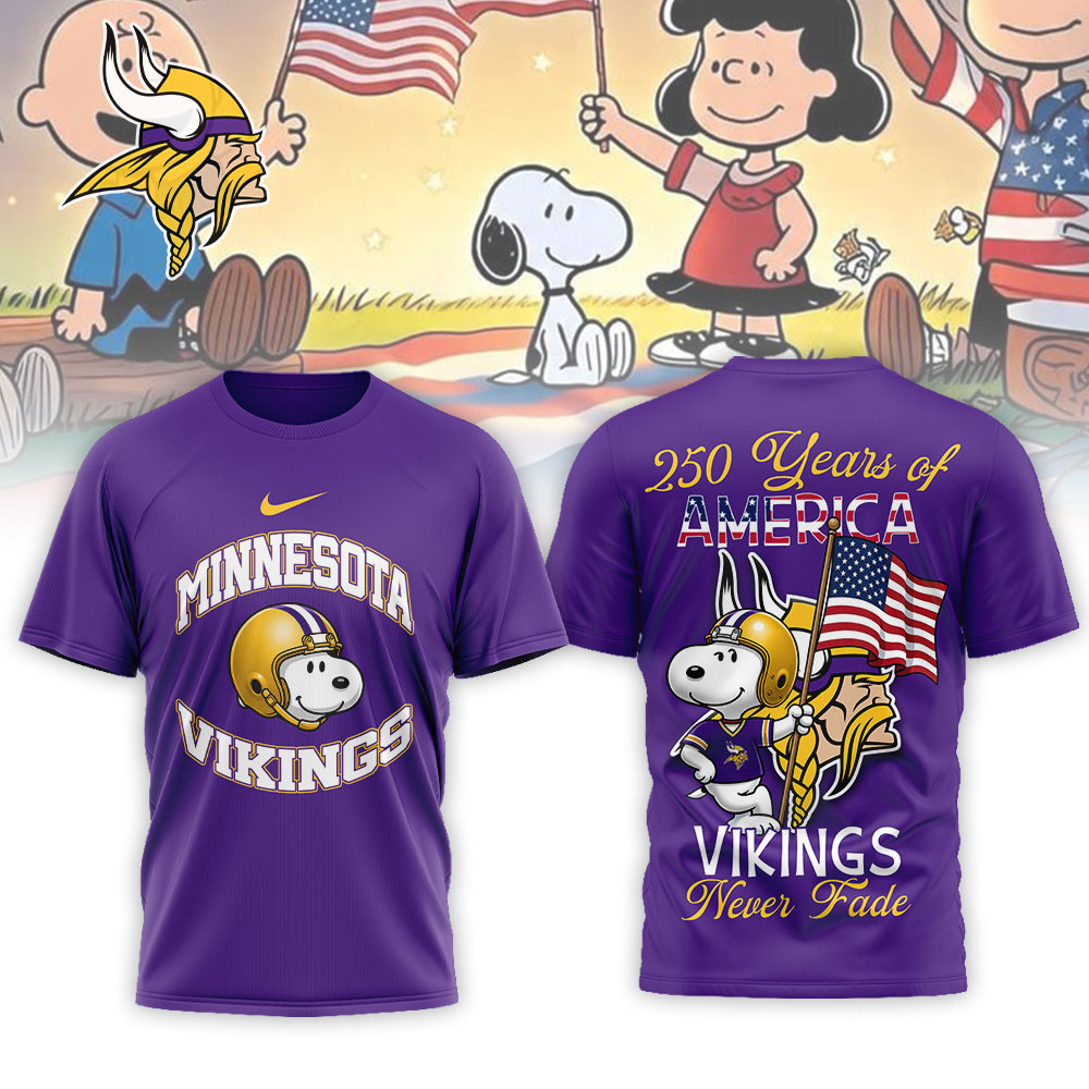 Minnesota Vikings | Premium NFL Freedom Classic 3D Shirt TTH2105162 - Image 2