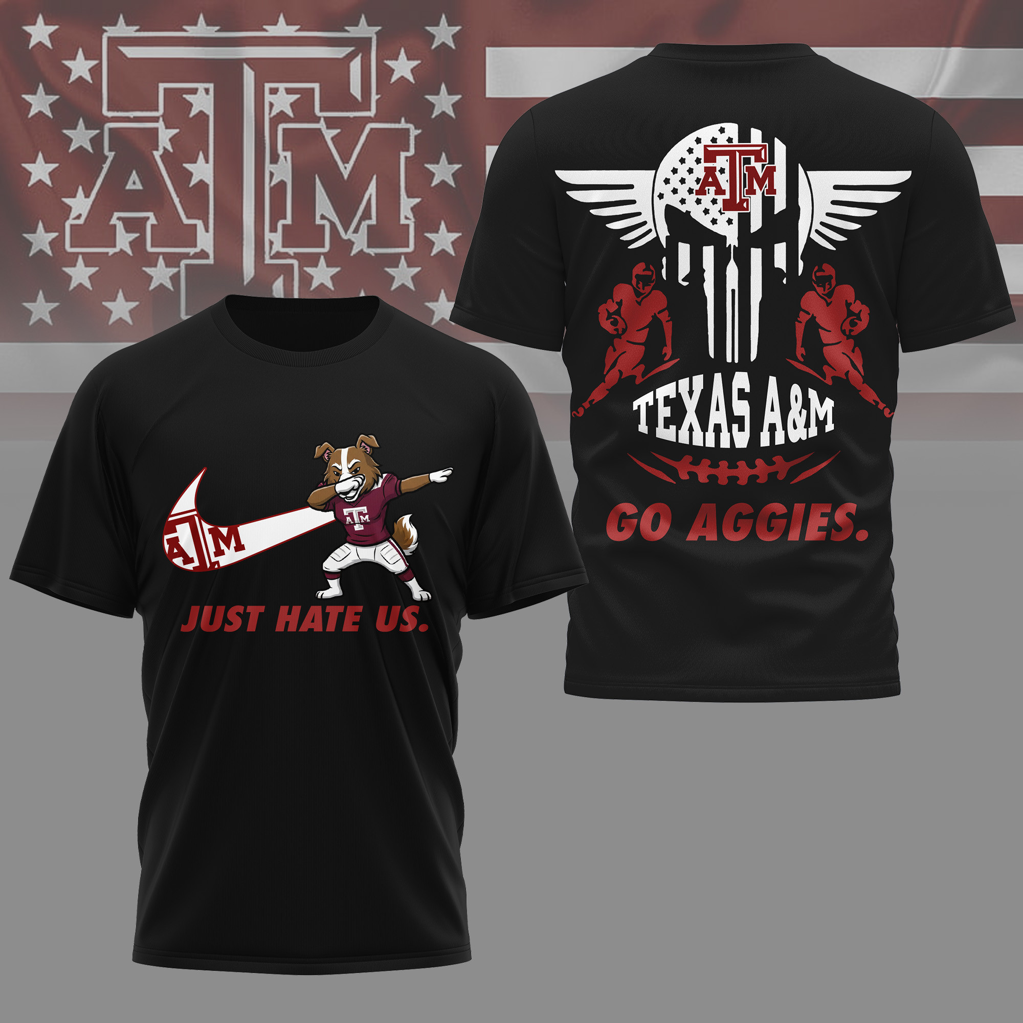 Texas A&M Aggies | Premium NCAA Just Hate Us T-shirt TTH2105142 - Image 2