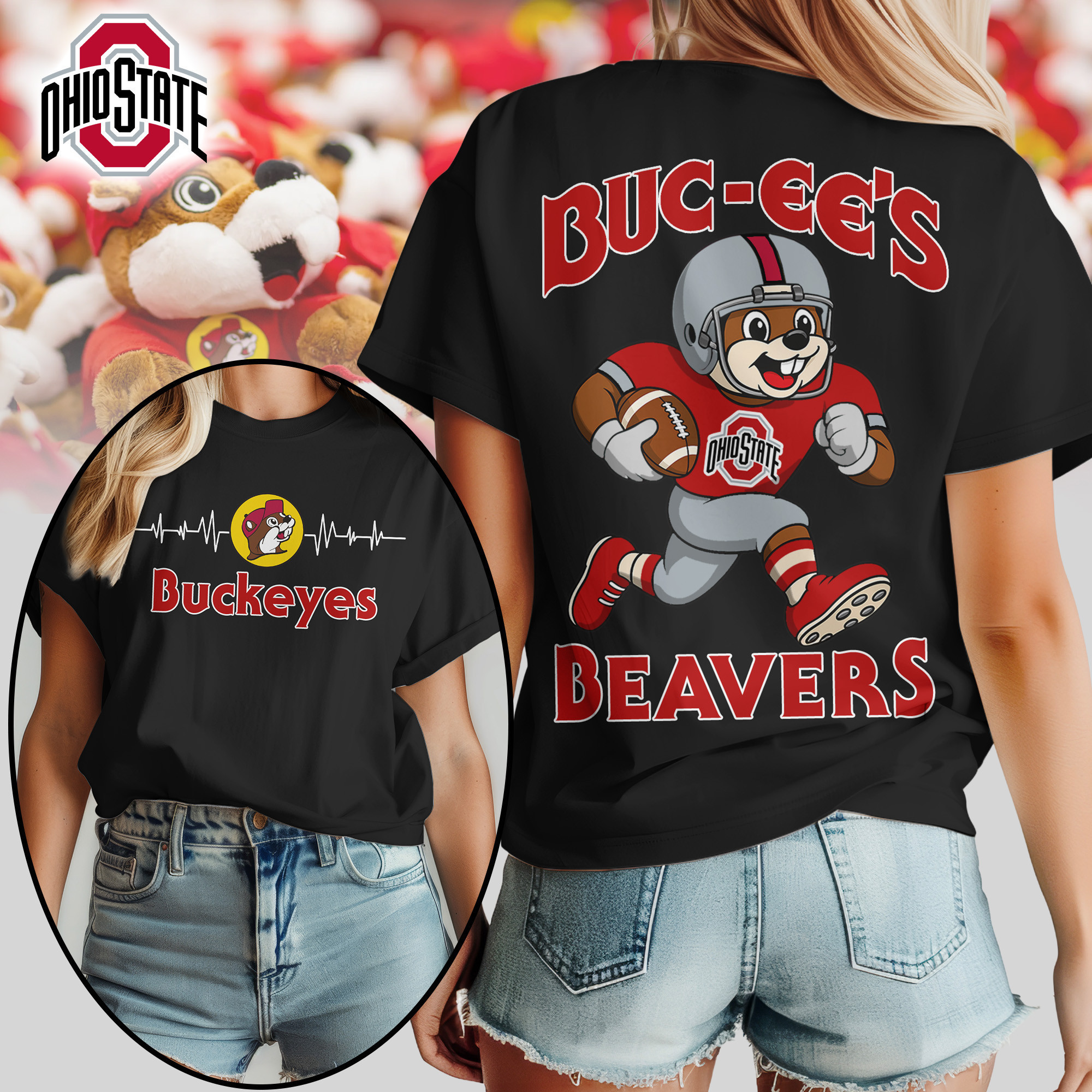 Ohio State Buckeyes | Premium NCAA Buc-ee’s Beavers Women’s Shirt TTH2105134