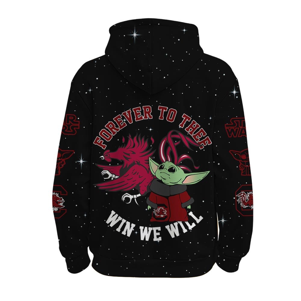 South Carolina Gamecocks | Premium NCAA Baby Yoda Hoodie TTH2105157 - Image 2