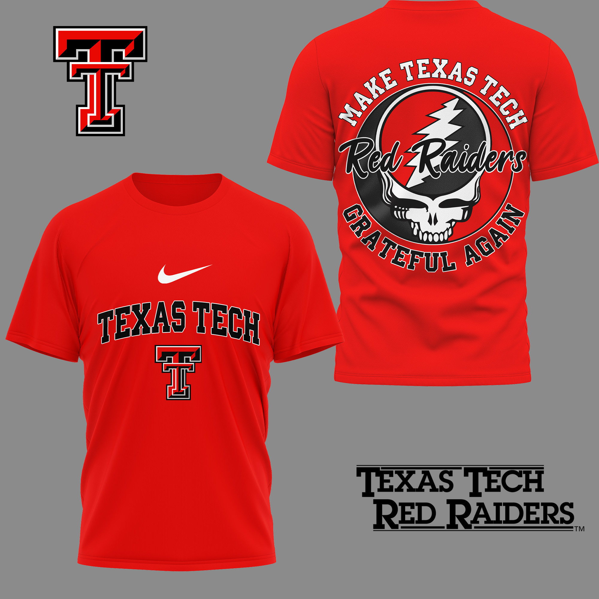 Texas Tech Red Raiders | Premium Grateful Game Day 3D Shirt TTH210591 - Image 2