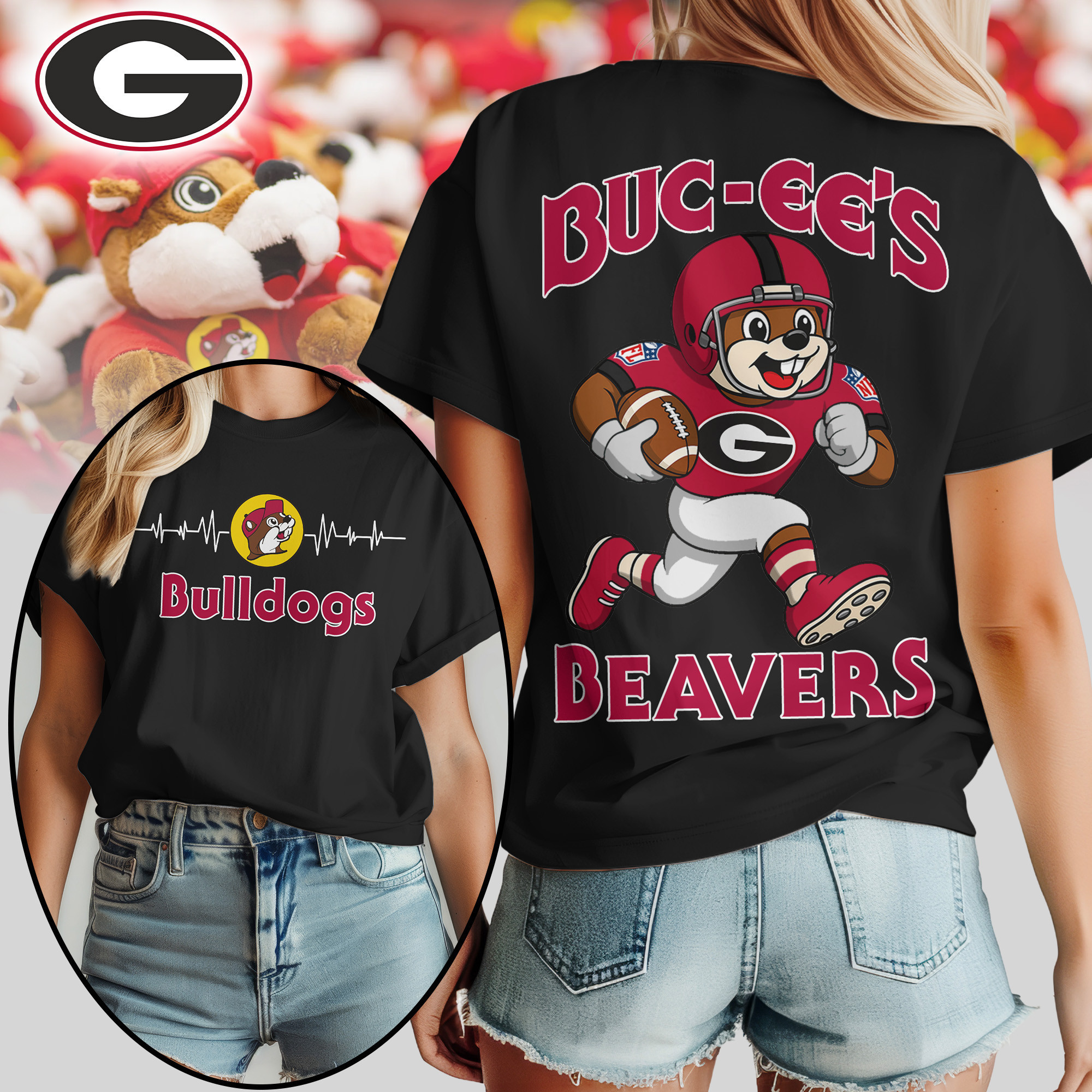 Georgia Bulldogs | Premium NCAA Buc-ee’s Beavers Women’s Shirt TTH2105134