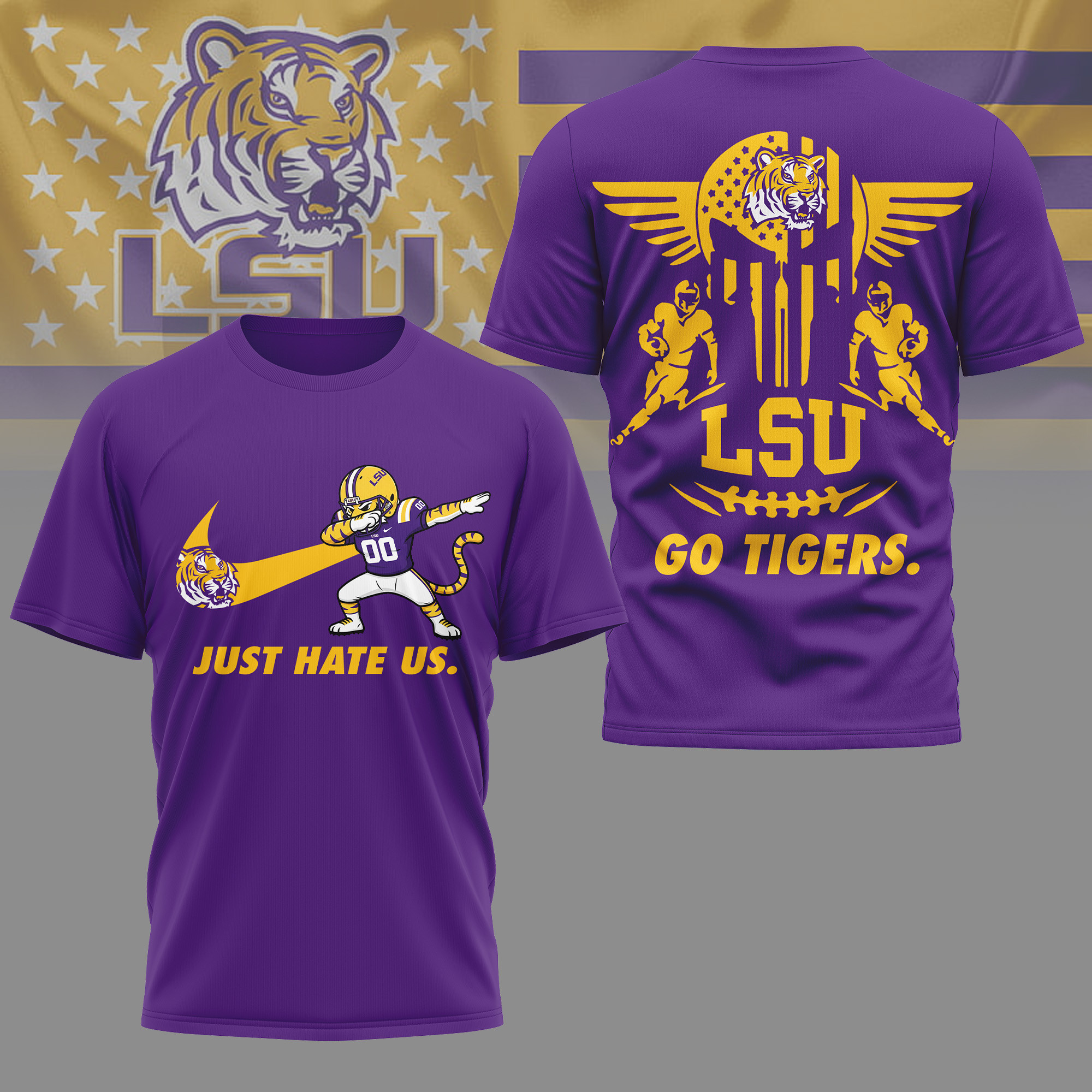 LSU Tigers | Premium NCAA Just Hate Us T-shirt TTH2105142