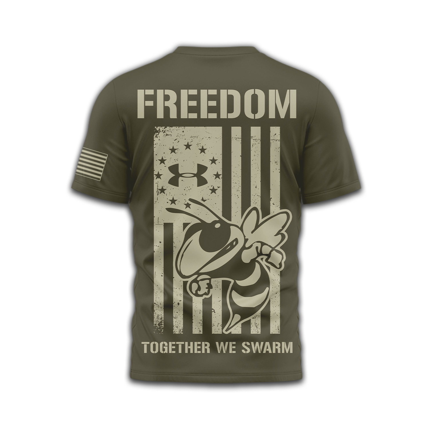 Georgia Tech Yellow Jackets | Premium NCAA Freedom Under Armour 3D Shirt TTH2105137 - Image 3