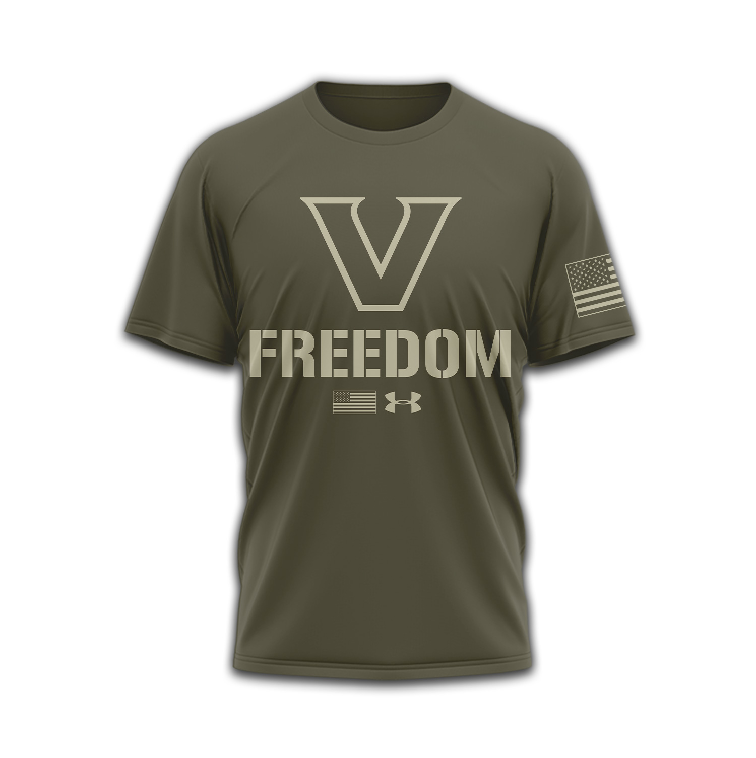 Vanderbilt Commodores | Premium NCAA Freedom Under Armour 3D Shirt TTH2105137 - Image 2