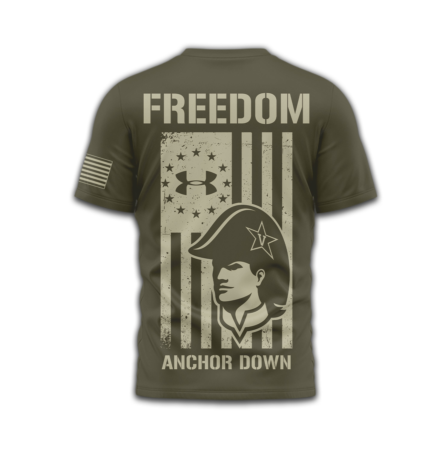 Vanderbilt Commodores | Premium NCAA Freedom Under Armour 3D Shirt TTH2105137 - Image 3