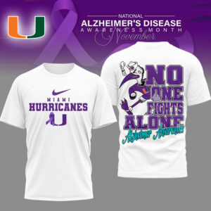 Miami Hurricanes | Premium NCAA Alzheimer Awareness November T-shirt TTH2105179