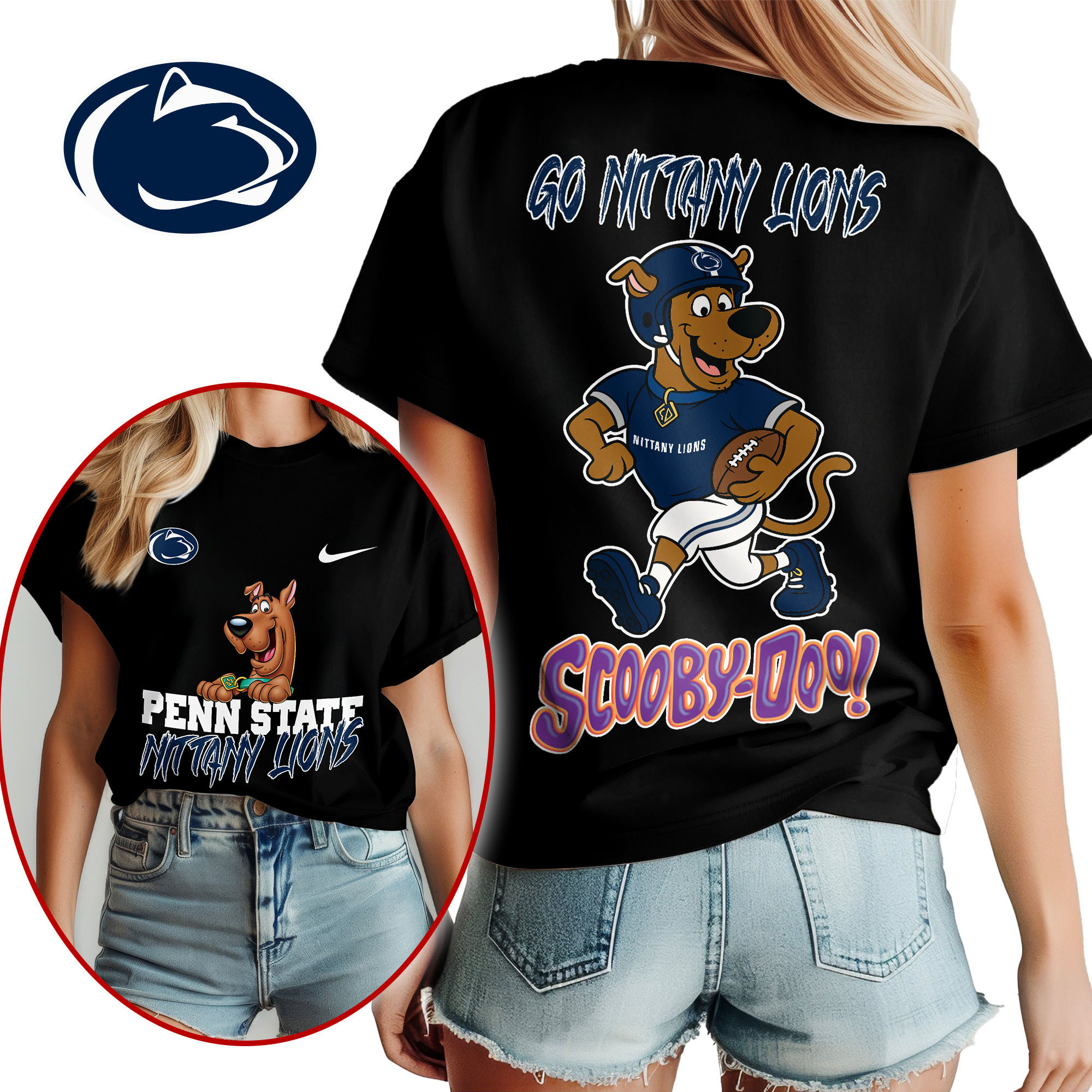 Penn State Nittany Lions | Premium NCAA Scooby-Doo Fan Women’s Shirt TTH210595