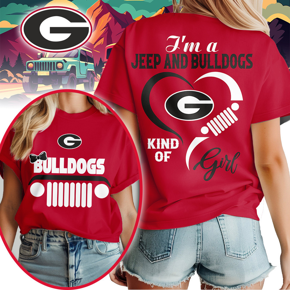 Georgia Bulldogs | Premium NCAA Jeep Girl Women’s Shirt TTH2105218 - Image 2