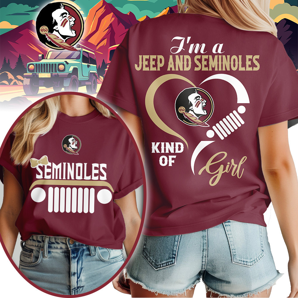 Florida State Seminoles | Premium NCAA Jeep Girl Women’s Shirt TTH2105218 - Image 2