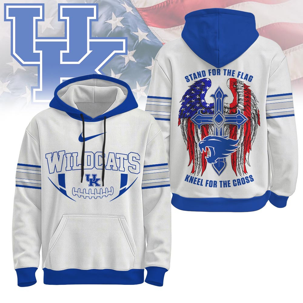Kentucky Wildcats | Premium NCAA Stand For The Flag Hoodie TTH2105222 - Image 2