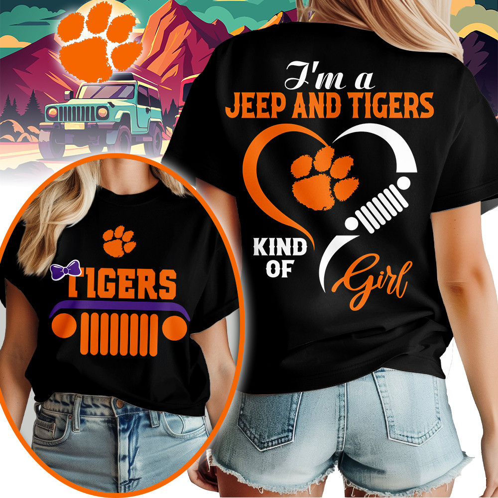 Clemson Tigers | Premium NCAA Jeep Girl Women’s Shirt TTH2105218